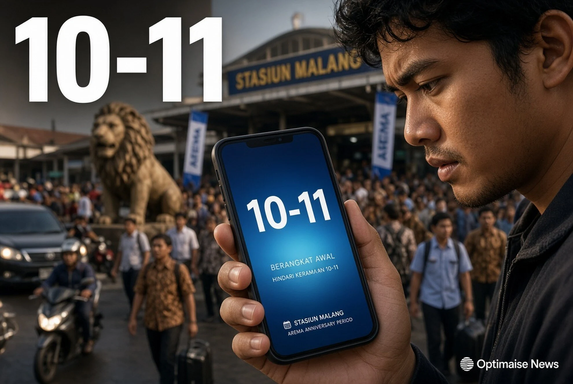 HUT Arema Dekat Stasiun Malang, KAI Minta Penumpang Tiba Lebih 10-11