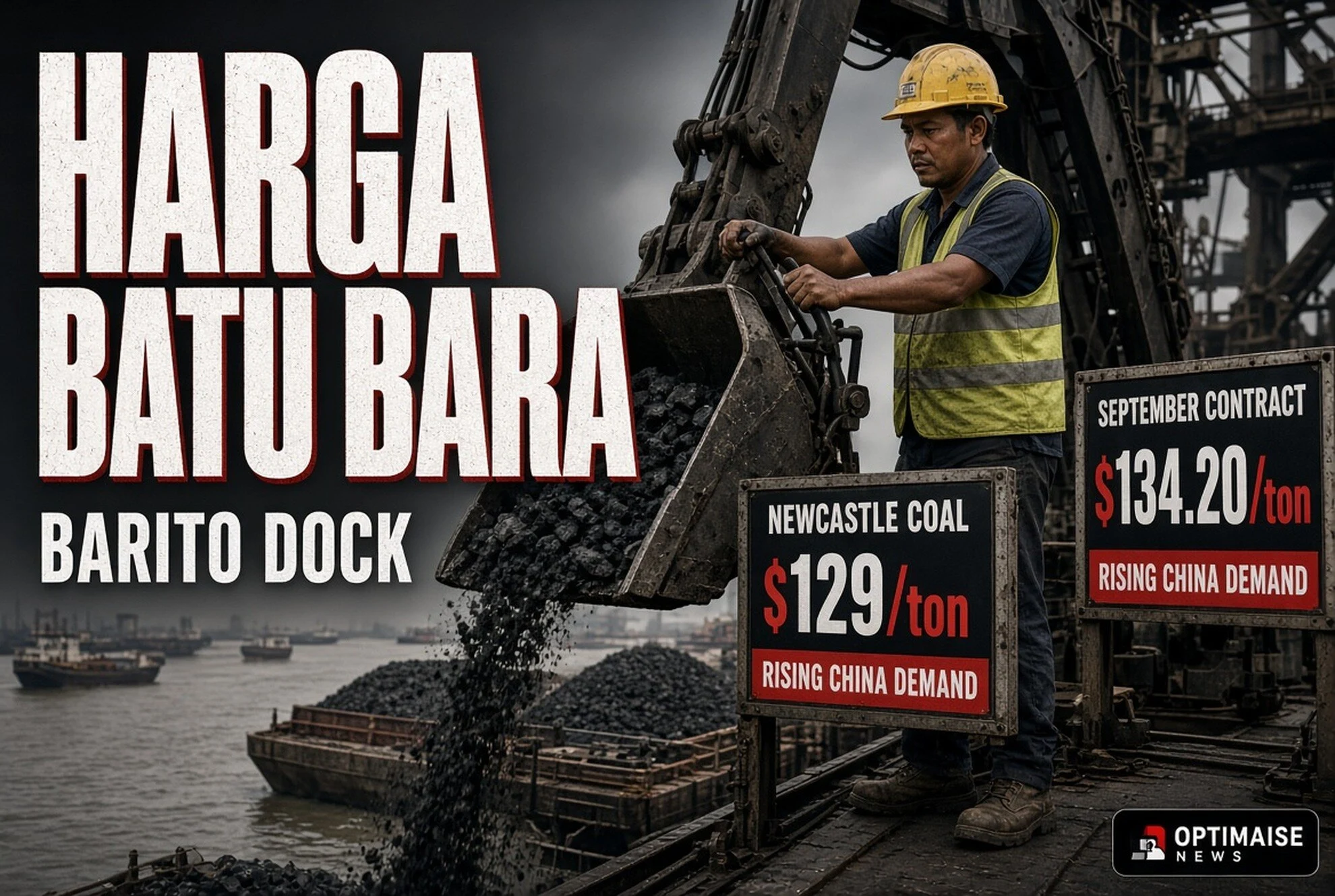 Harga Batu Bara Naik US$129, China RI Jadi Penopang Utama
