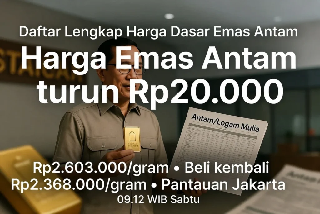 Daftar Lengkap Harga Dasar Emas Antam