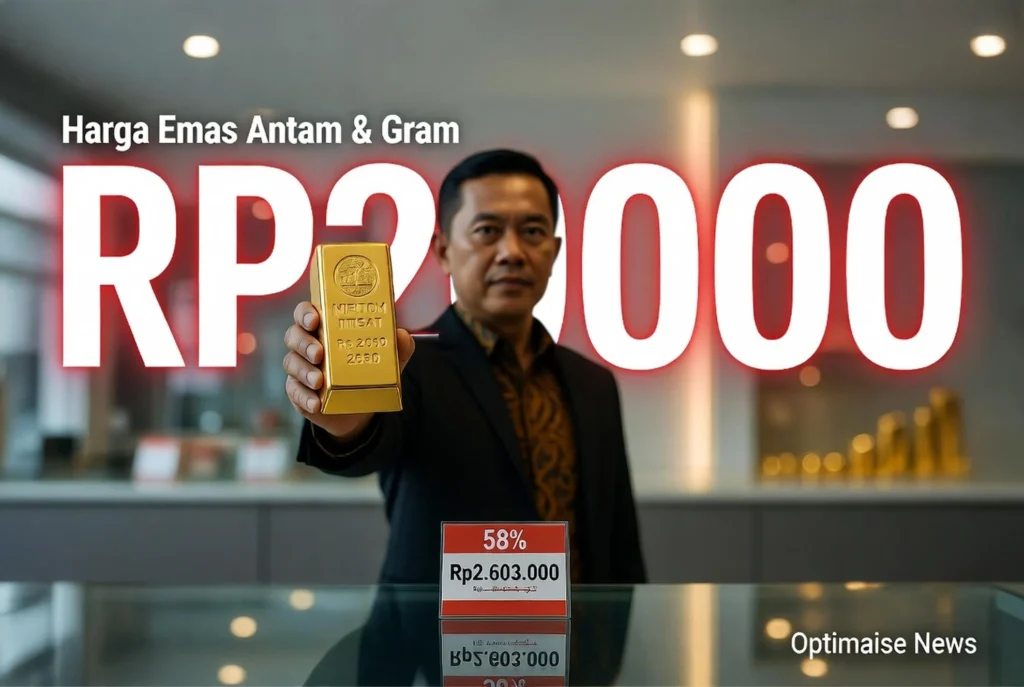 Harga Emas Antam & Gram Hari Ini Rp20.000 k