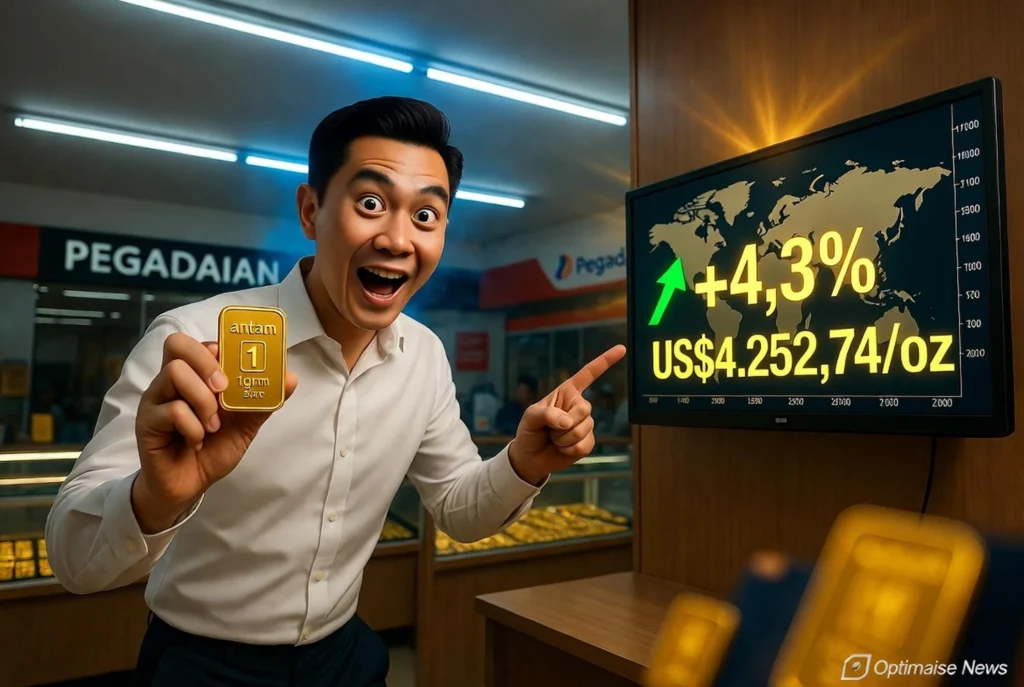 Harga Emas Antam Naik Rp2,7 Juta per Gram di Pegadaian