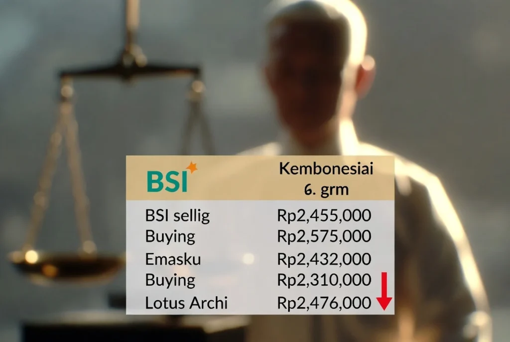 Update Harga Beli dan Jual Emas Pecahan Kecil Hari Ini