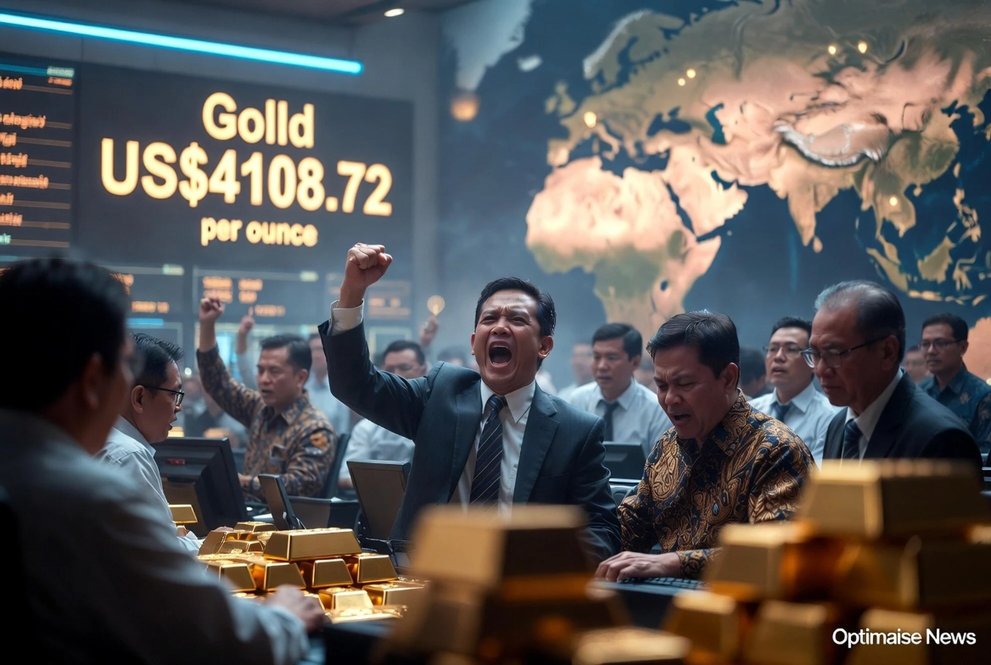 Harga Emas Dunia Naik ke US$4.108,72 Meski Inflasi Lebih Rendah