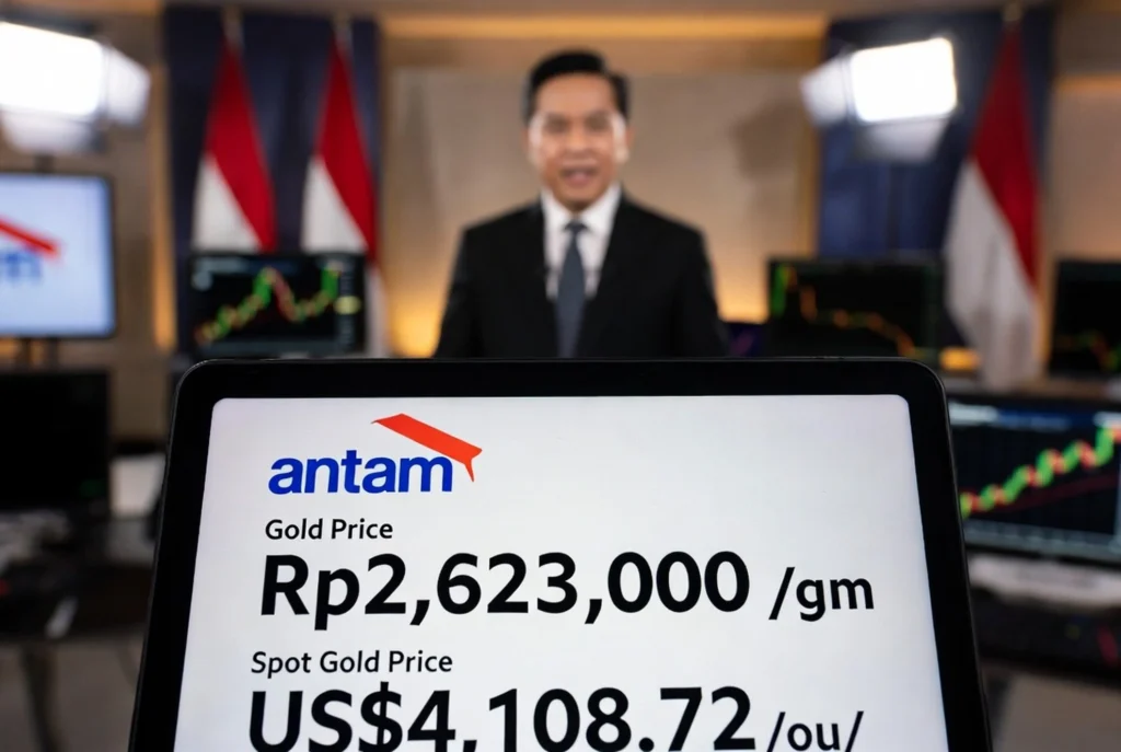 Harga Antam dan Pegadaian Hari Ini Naik Seragam