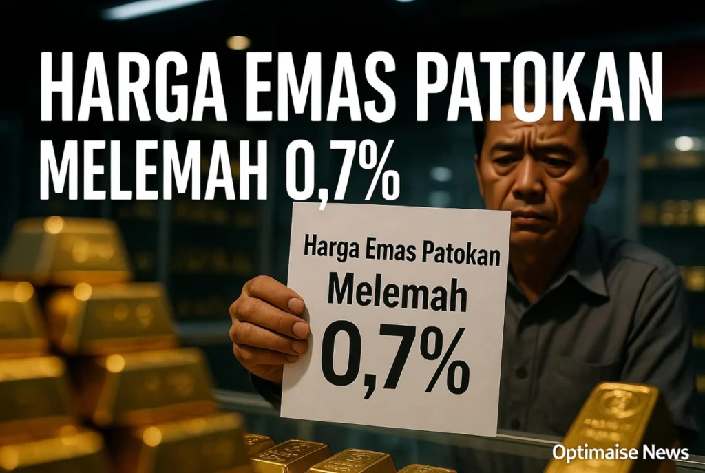 Harga Emas Patokan Melemah 0,7% karena Suku Bunga Tinggi