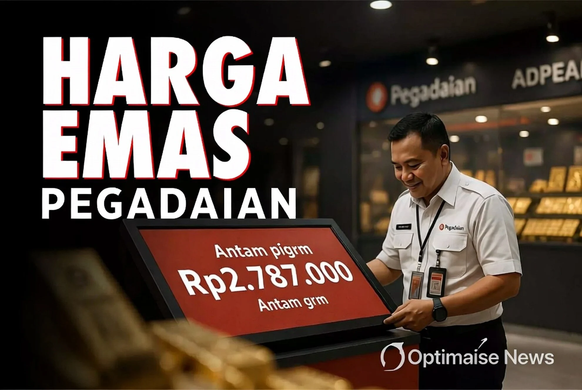 Harga Emas Pegadaian Naik Hari