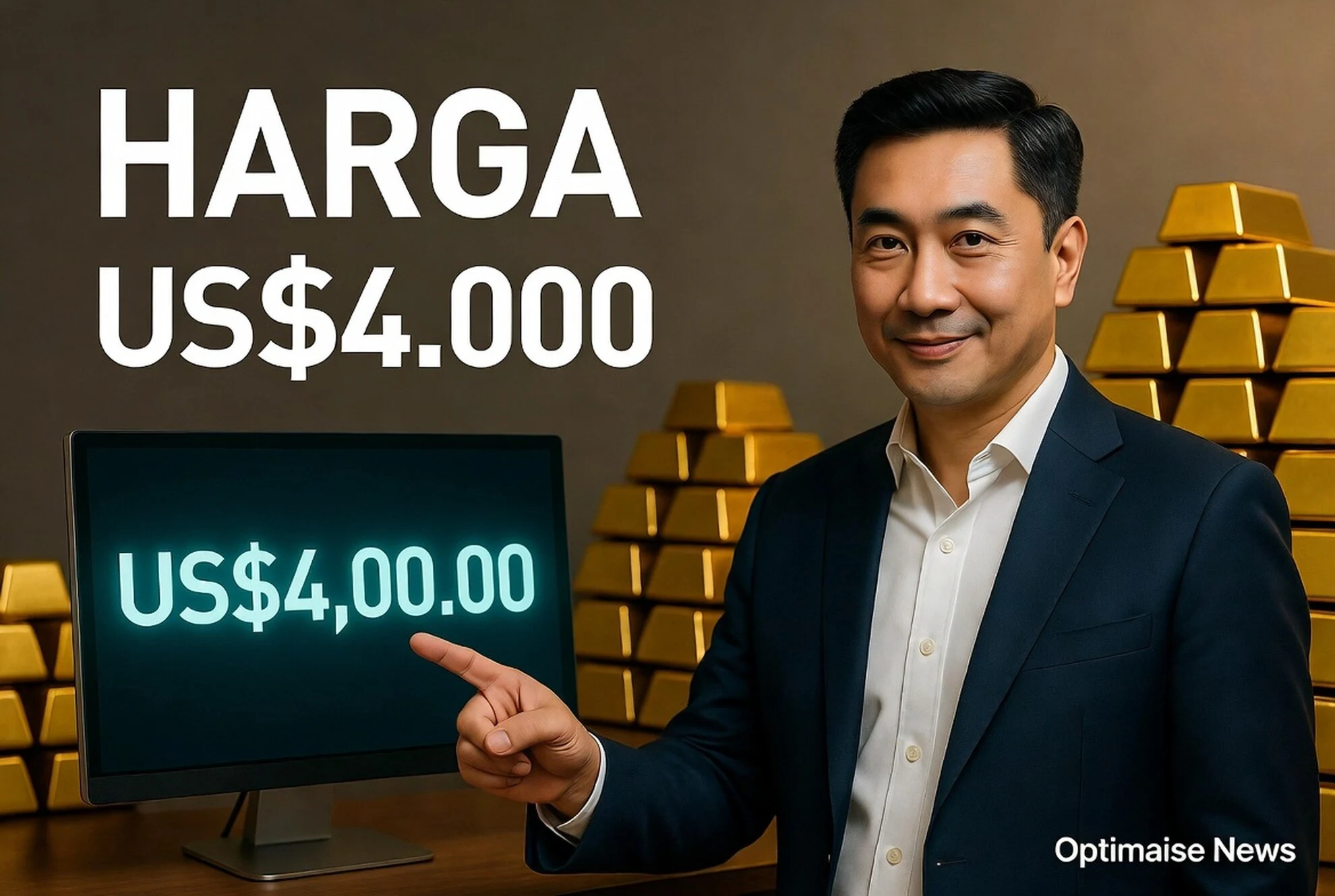 Harga Emas di US$4.000 Posisi Strategis Menurut Robert Minter