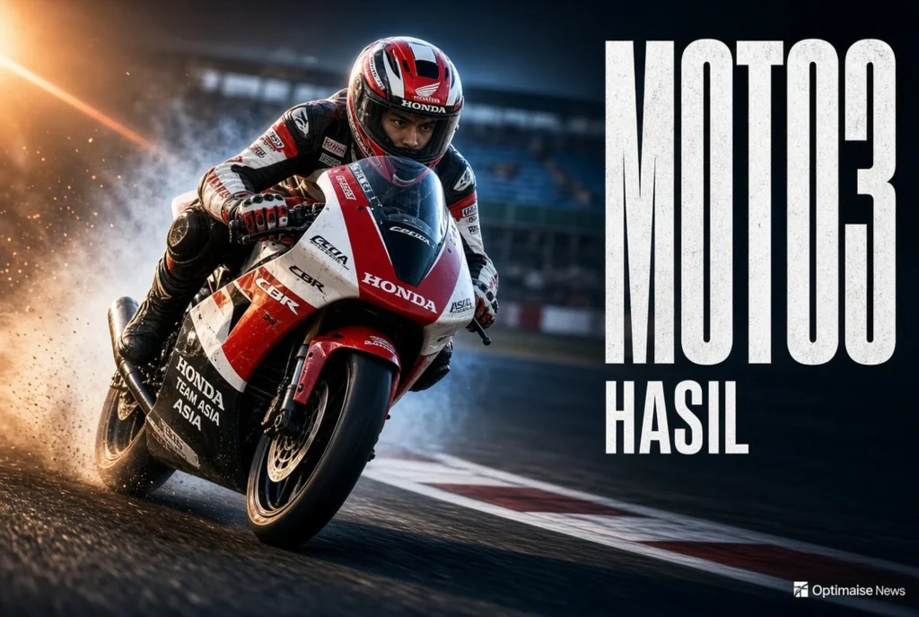 Hasil Moto3 Hari Ini Veda Ega Pratama Bangkit 7 Grid jadi P9 di Moto3