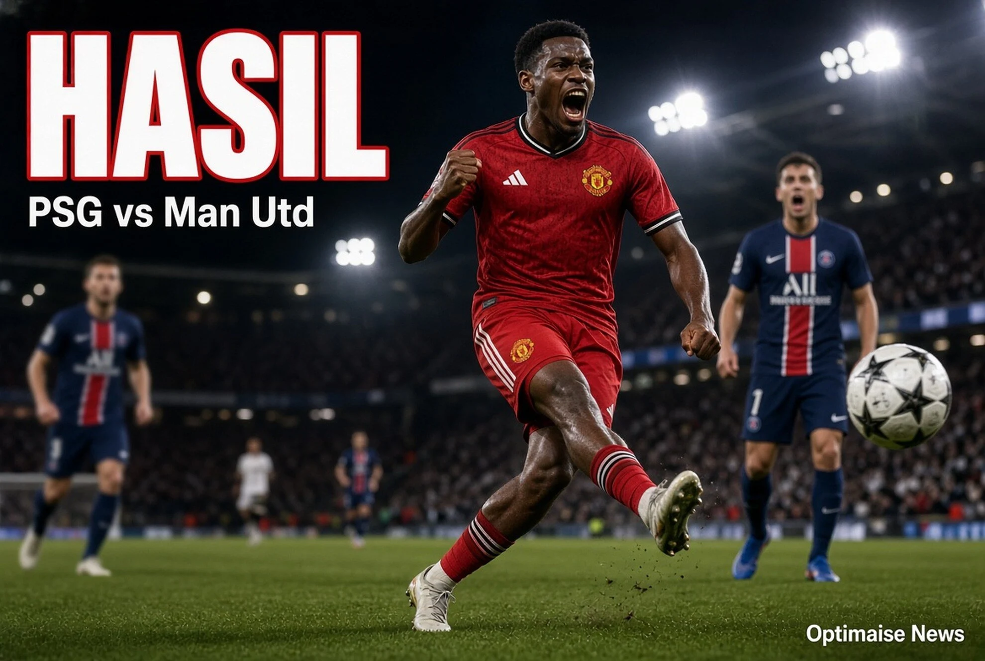 Hasil PSG vs Man Utd: Imbang 1-1 di Uji Coba Gothenburg