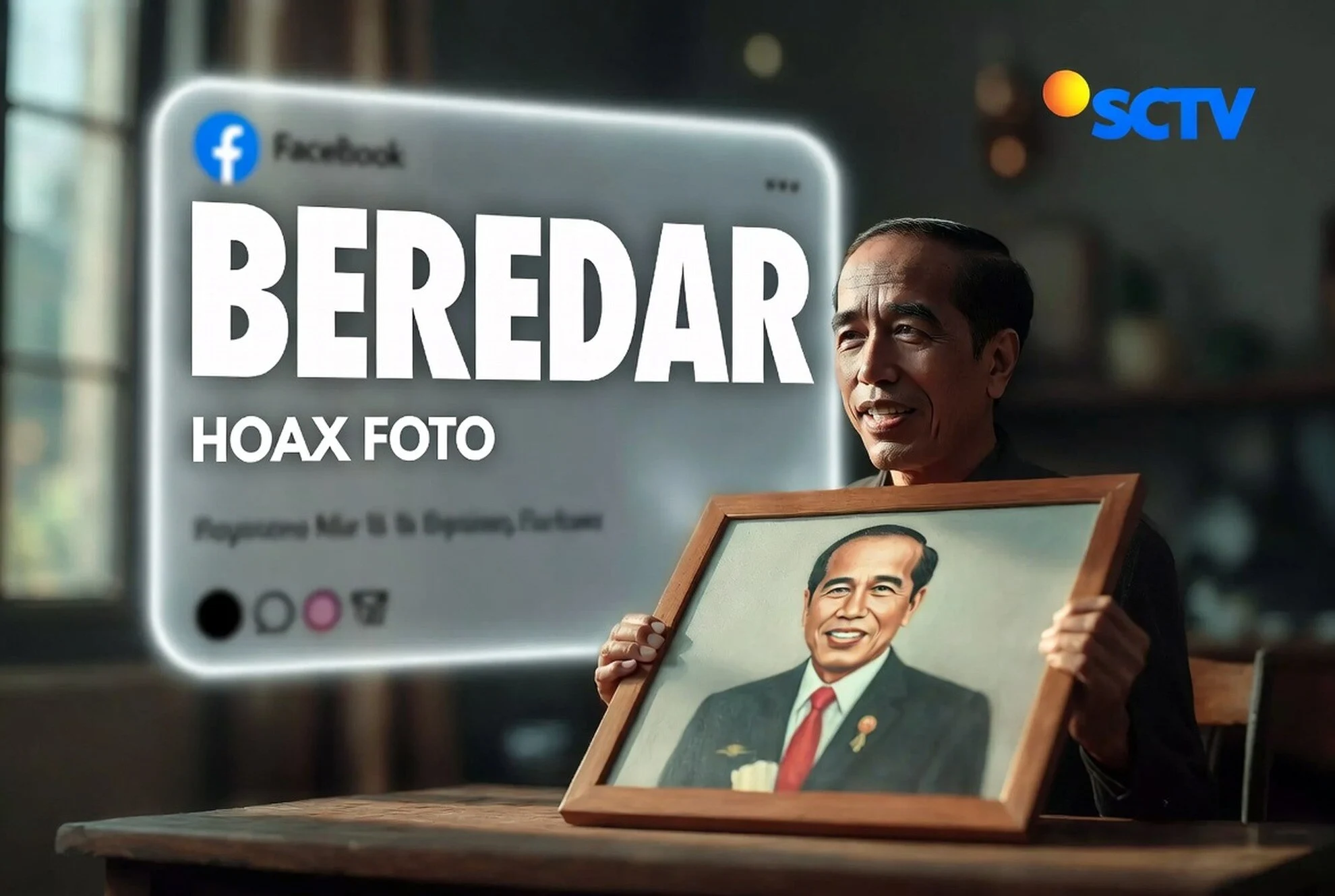 Hoaks Foto Jokowi Terima Ijazah Palsu saat Ultah ke-65 Beredar