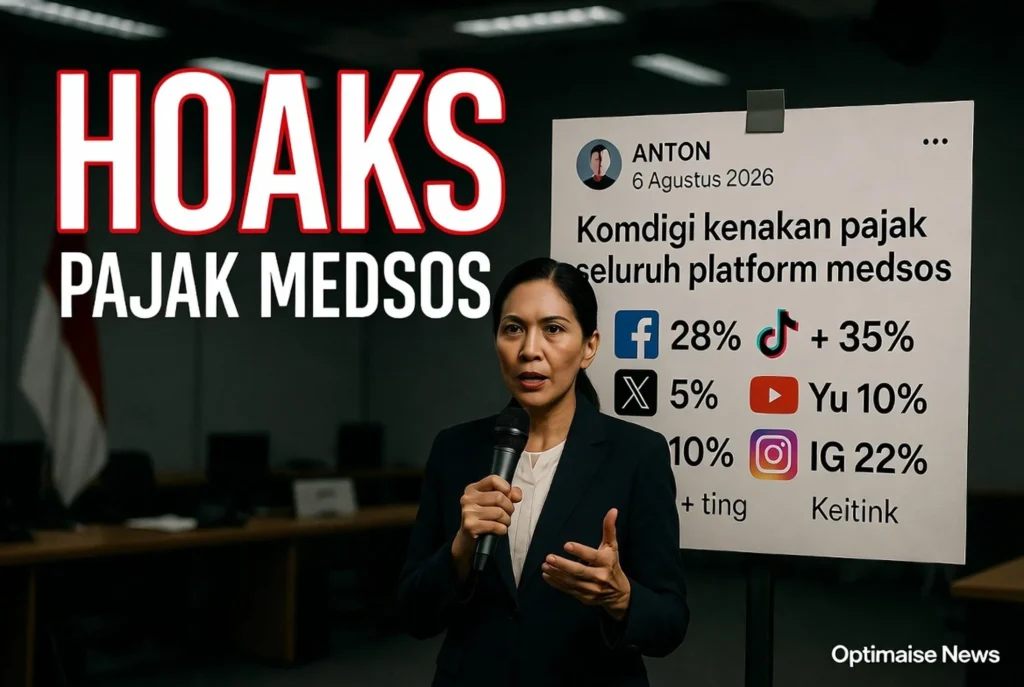 Hoaks Pajak Medsos: Angka 35% TikTok Asal Spam Judol