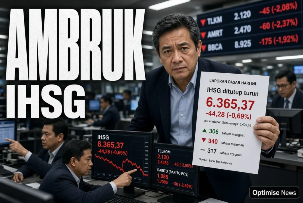 IHSG Ambruk & Didorong TLKM Rp244 Miliar
