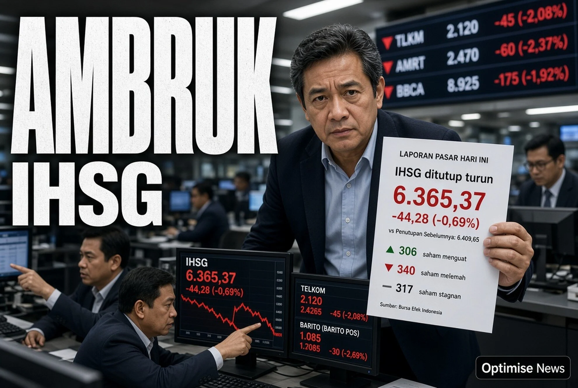 IHSG Ambruk & Didorong TLKM Rp244 Miliar