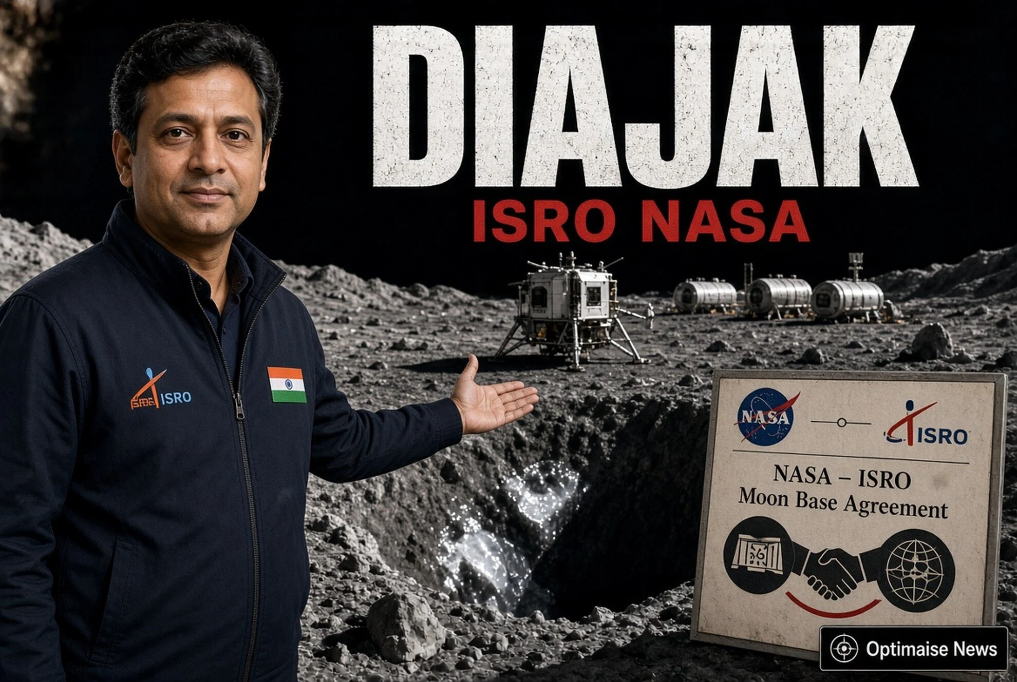 ISRO Diajak NASA Bangun Pos Permanen Kutub Selatan Bulan
