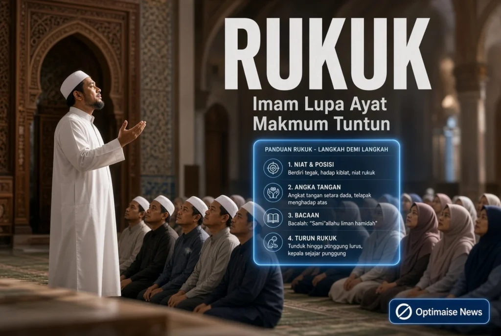 Imam Lupa Ayat: Makmum Tuntun Maksimal 3x Lalu Rukuk