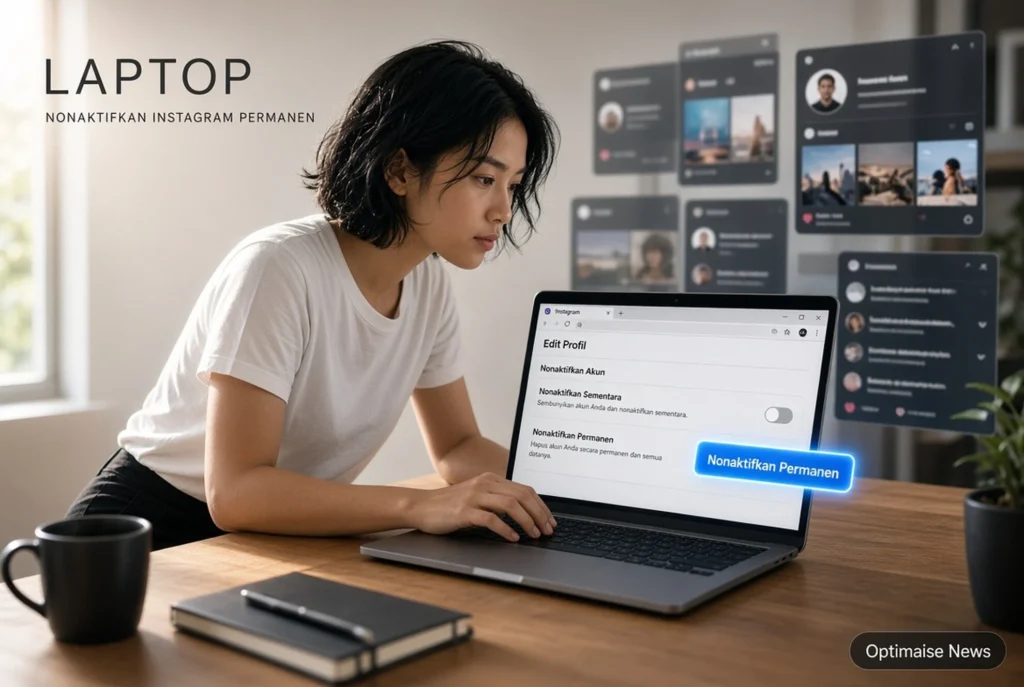 Instagram Nonaktif Permanen di Laptop: Cara Mudah Lewat HP Juga