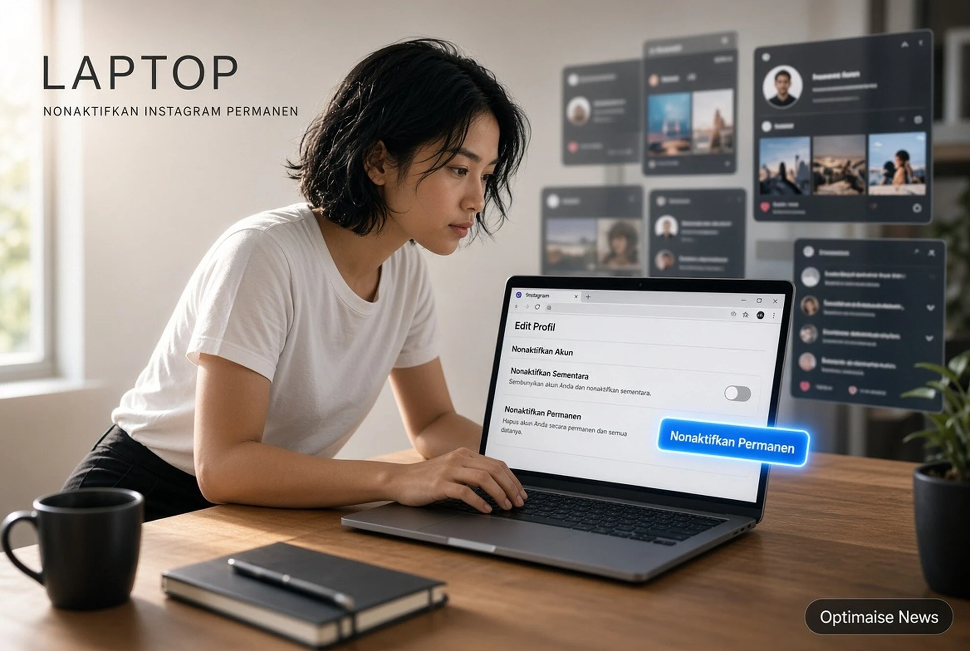 Instagram Nonaktif Permanen di Laptop: Cara Mudah Lewat HP Juga