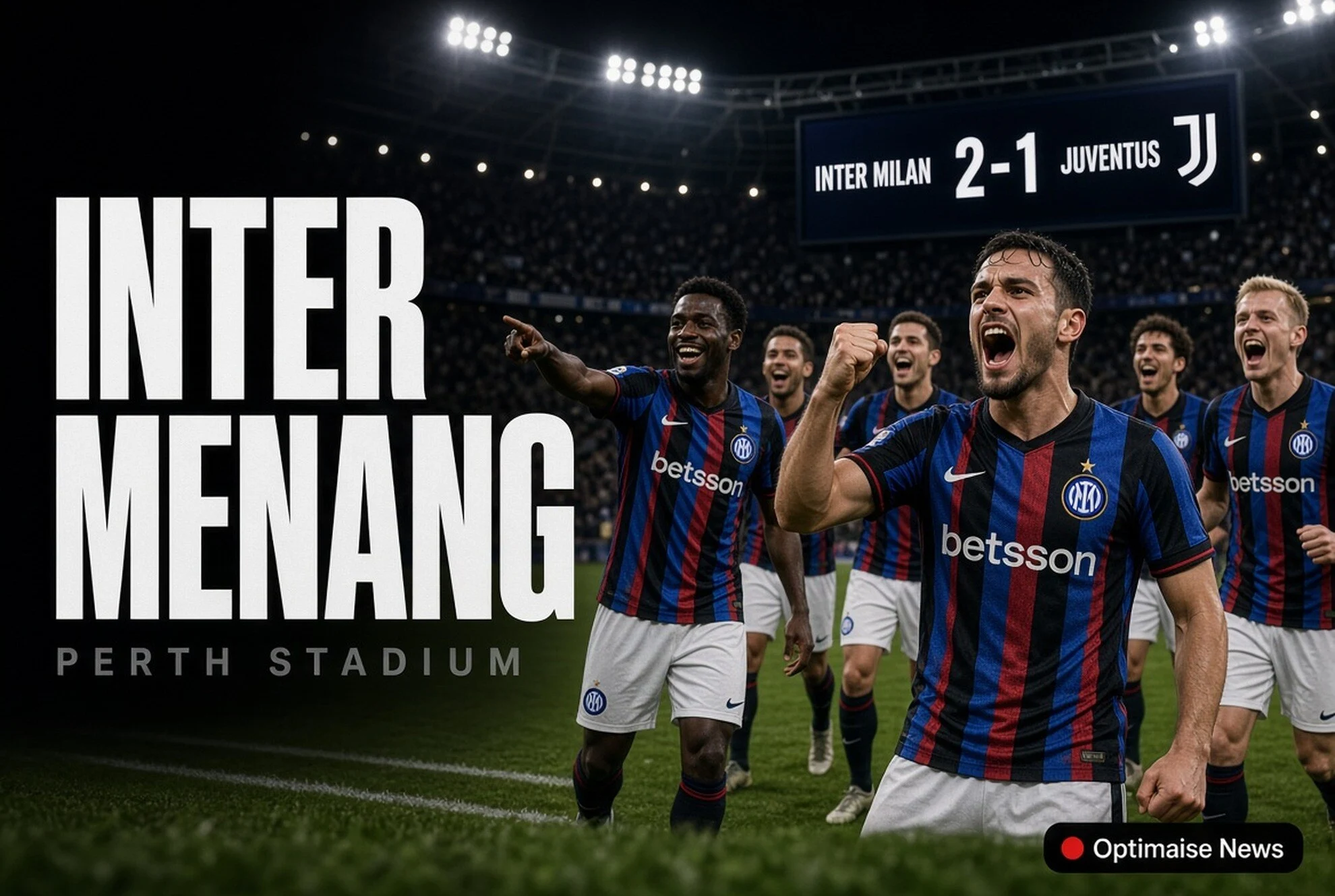 Inter Menang 2-1 di Perth, Juventus Kalah Pertama Pramusim