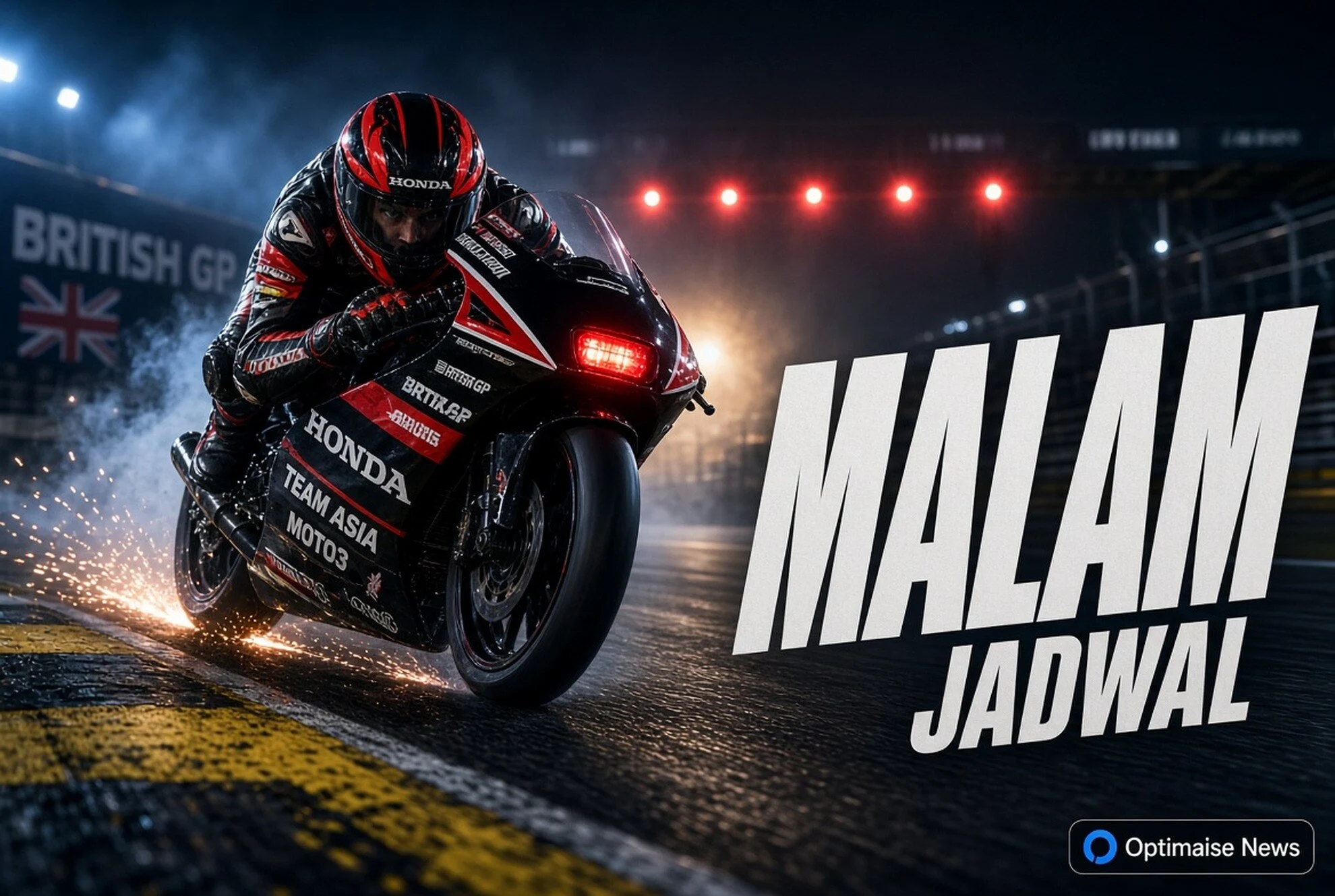 Jadwal moto 3 Silverstone: Veda P16 jaga 90 poin malam