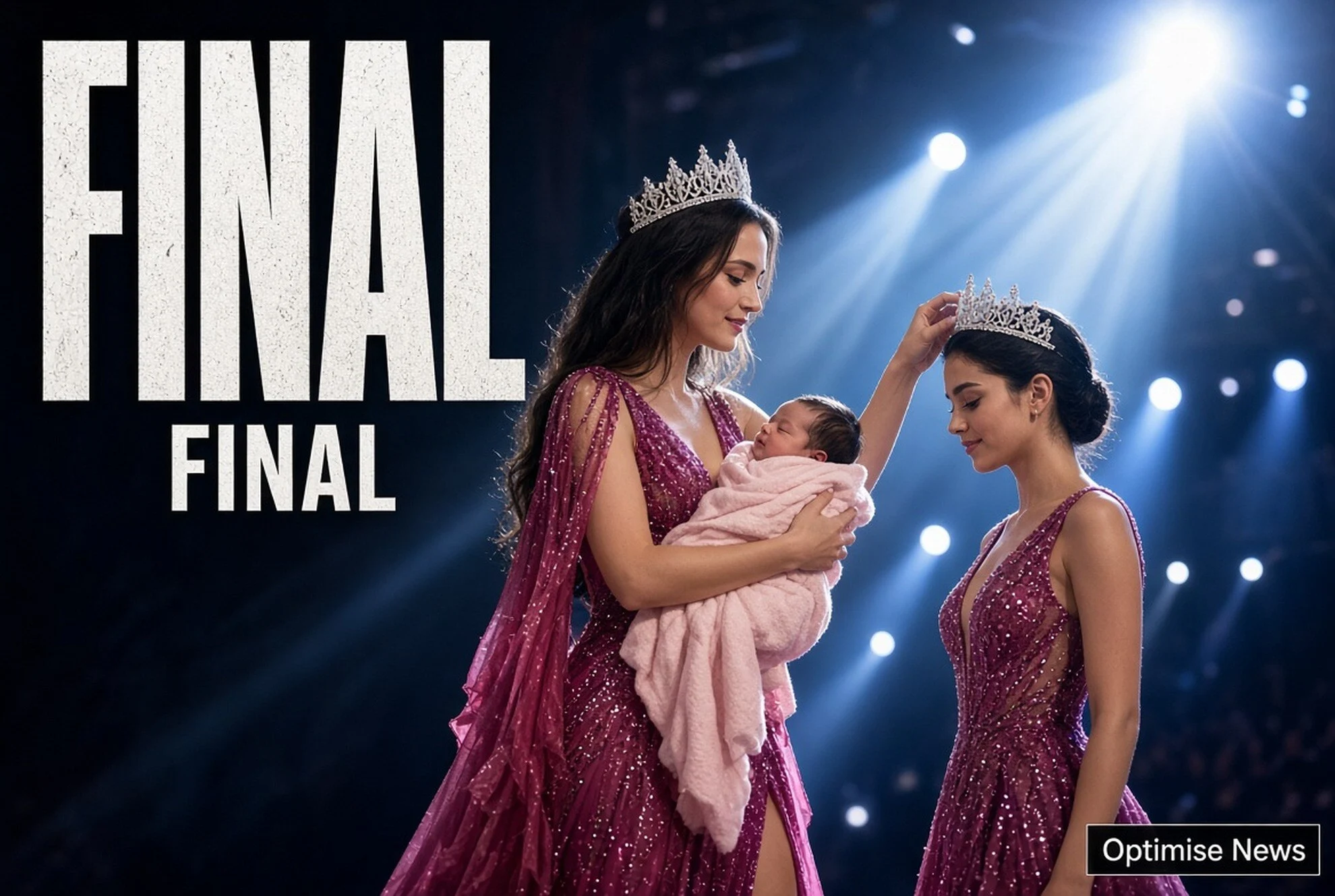 Jaime VandenBerg Gendong Putri di Final Miss Universe Kanada