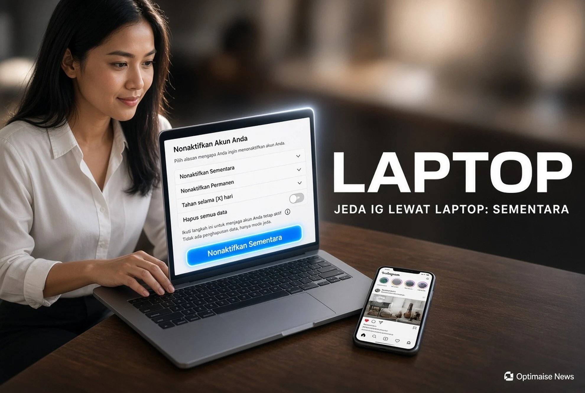 Jeda IG lewat Laptop: Sementara Simpan Data