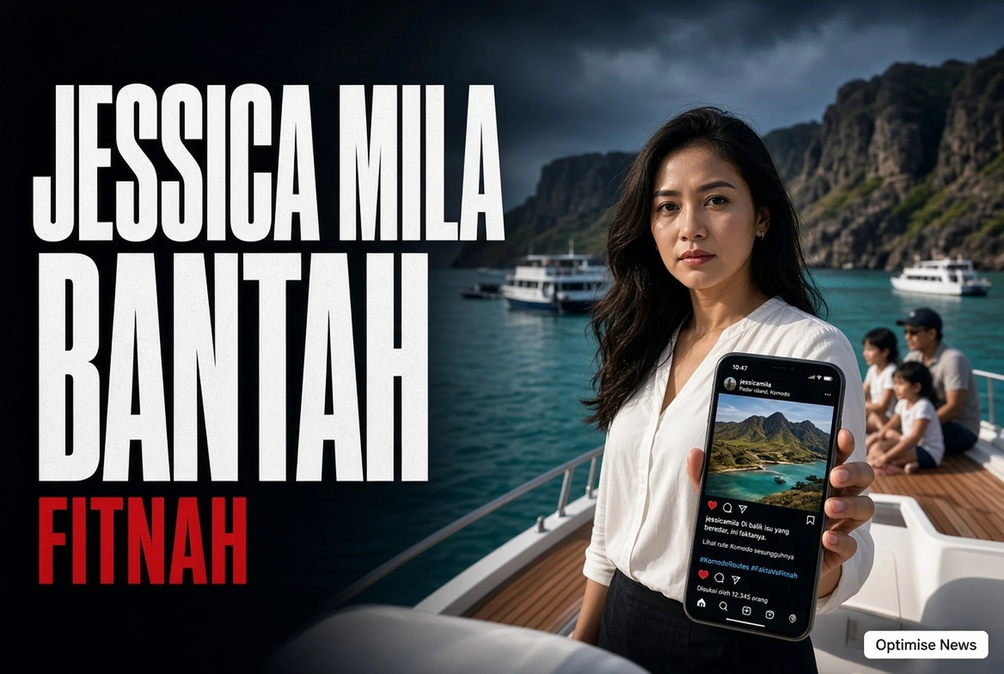 Jessica Mila Bantah Fitnah Rute Padar saat Penutupan 7-10 Agustus