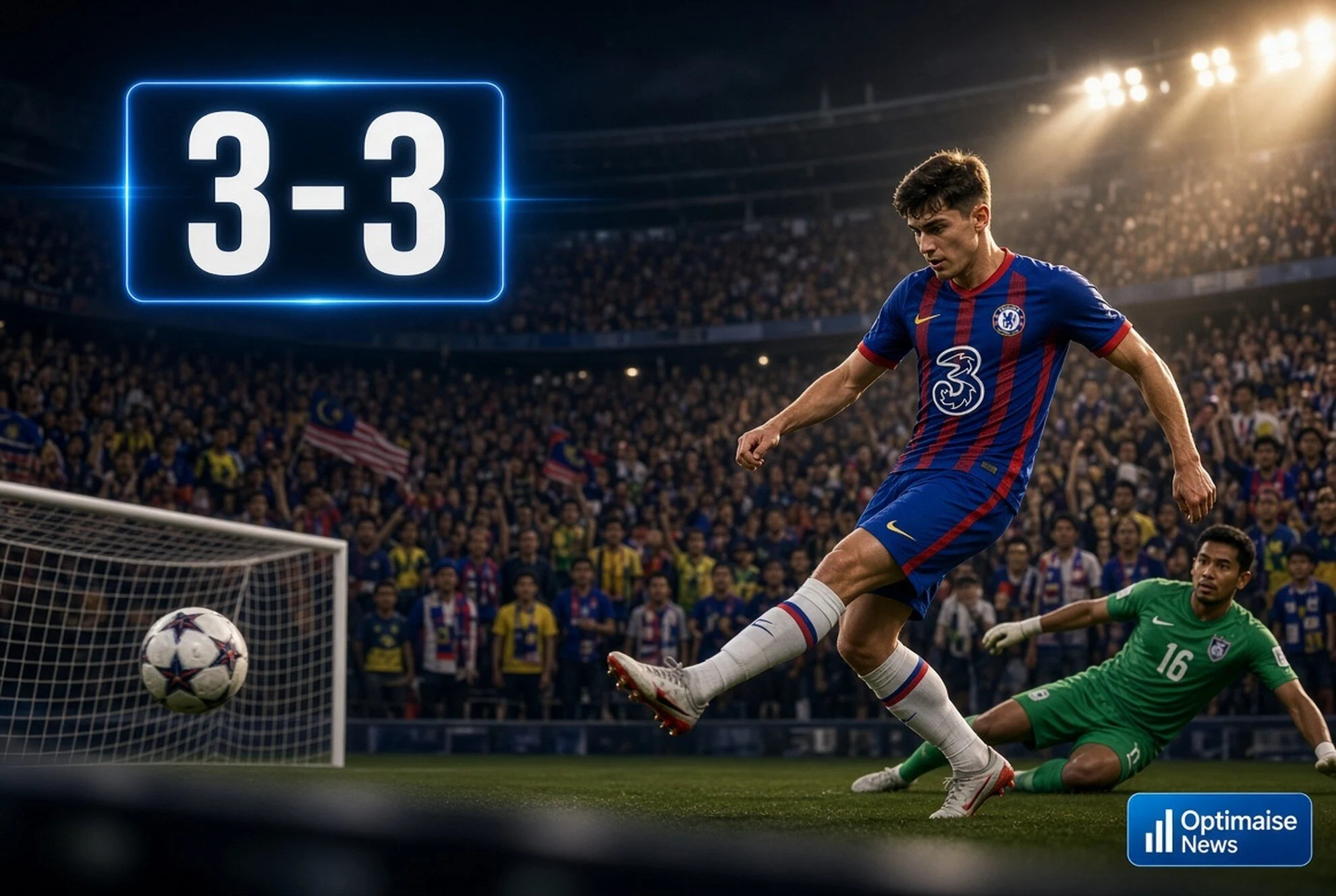 Johor Darul Ta’zim FC Tahan Chelsea 3-3 Usai Drama Akhir Laga