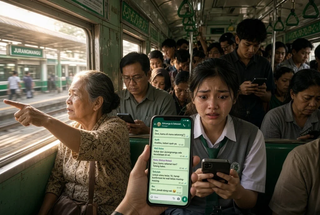 Rincian Gangguan pada Commuter Line Green Line Sore Itu