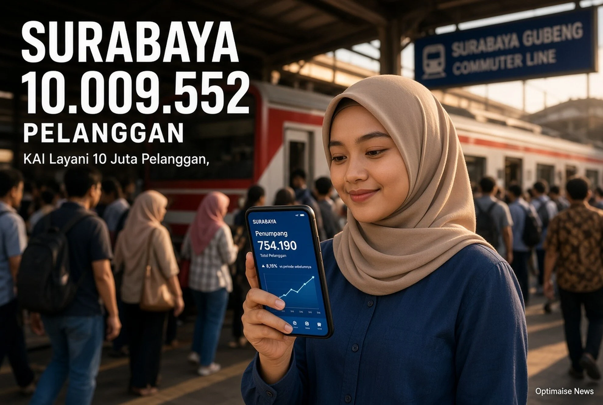 KAI Layani 10 Juta Pelanggan Commuter Line Area VIII Surabaya