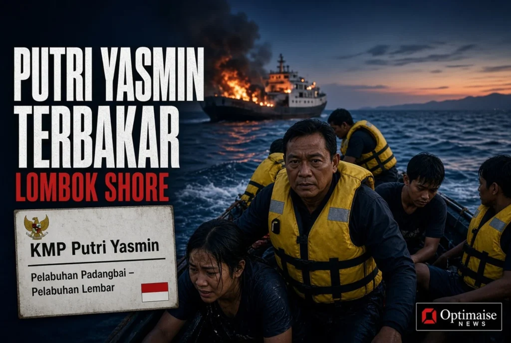 KMP Putri Yasmin Terbakar! 172 Selamat dan 1 Tewas di Lombok