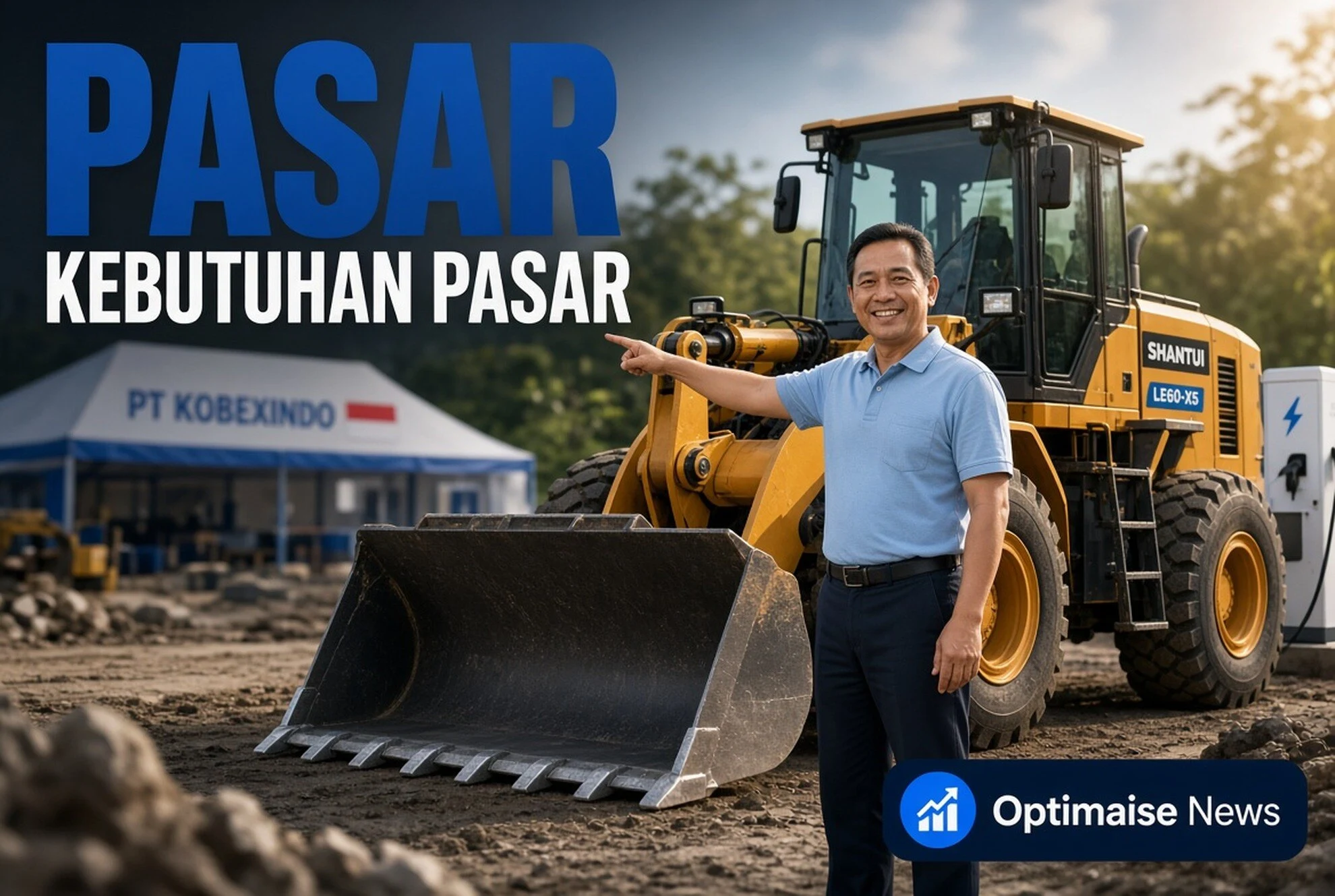KOBX Kirim Shantui LE60-X5 Listrik ke Sumatera untuk Pasar