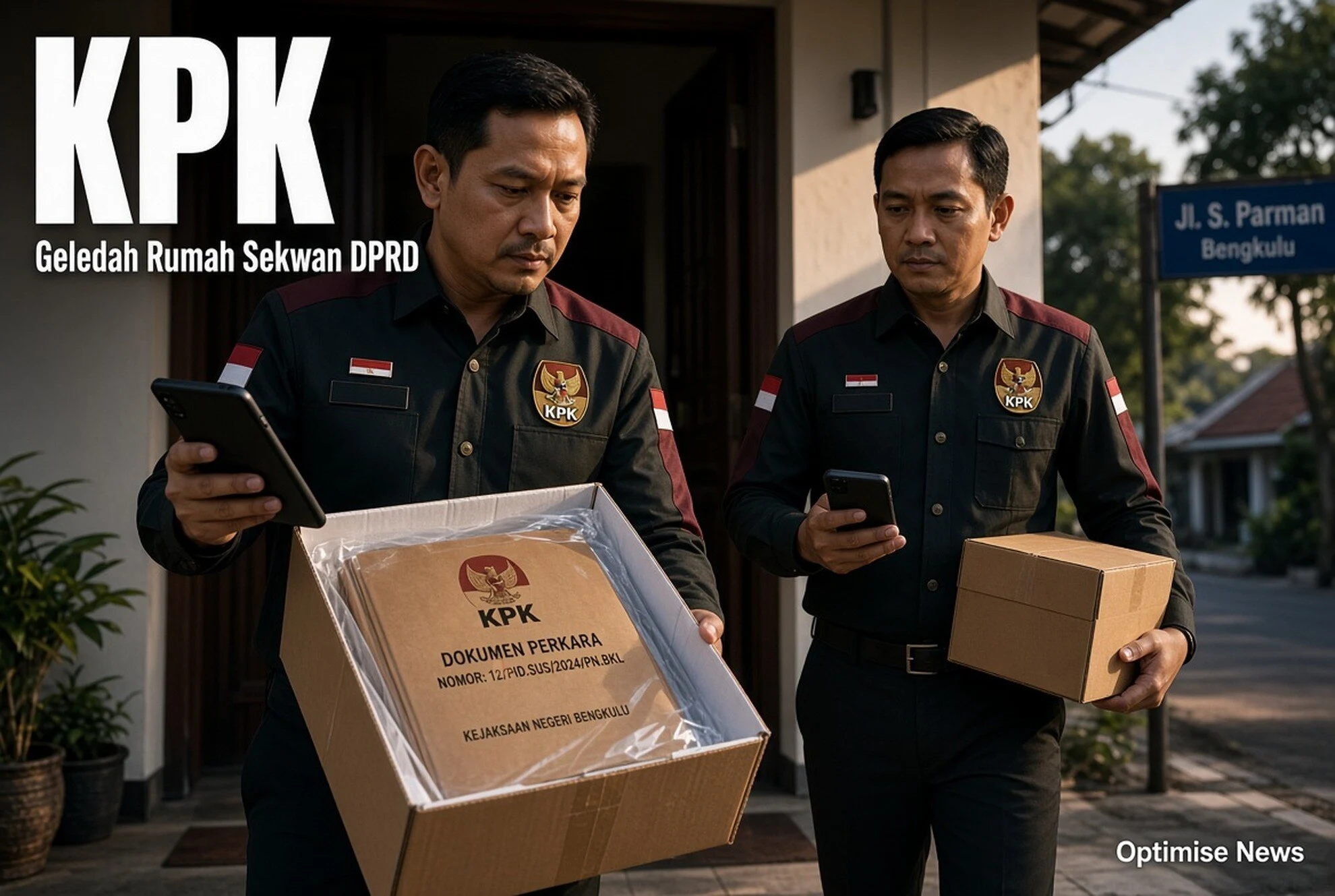 KPK Geledah Rumah Sekwan DPRD & Kadis Pangan Bengkulu, Sita