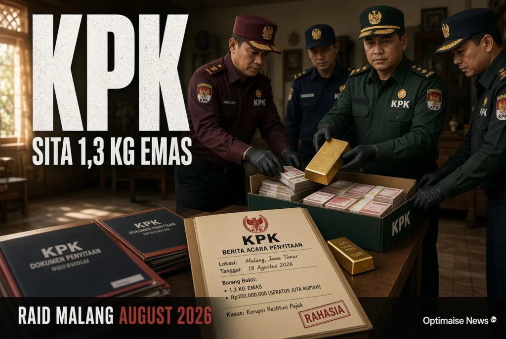 KPK Sita Emas 1,3 Kg dari Rumah Pemeriksa Pajak Malang dalam Kasus