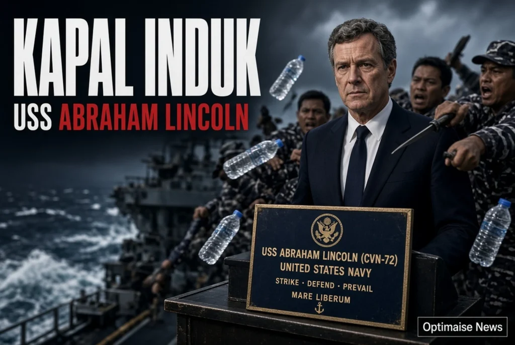 Kapal Induk USS Abraham Lincoln Alami Bentrokan Mematikan 7 Prajurit