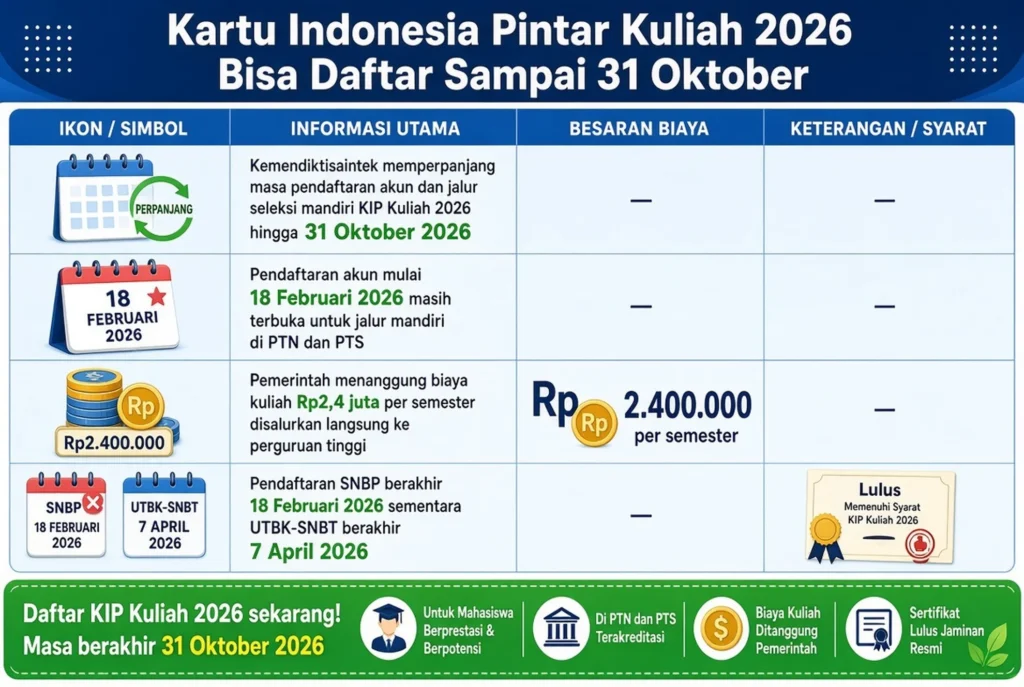 Cara Mendaftar Kartu Indonesia Pintar Kuliah