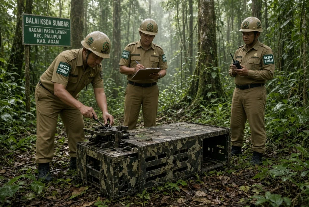 Pemasangan Perangkap hingga Satwa Diamankan