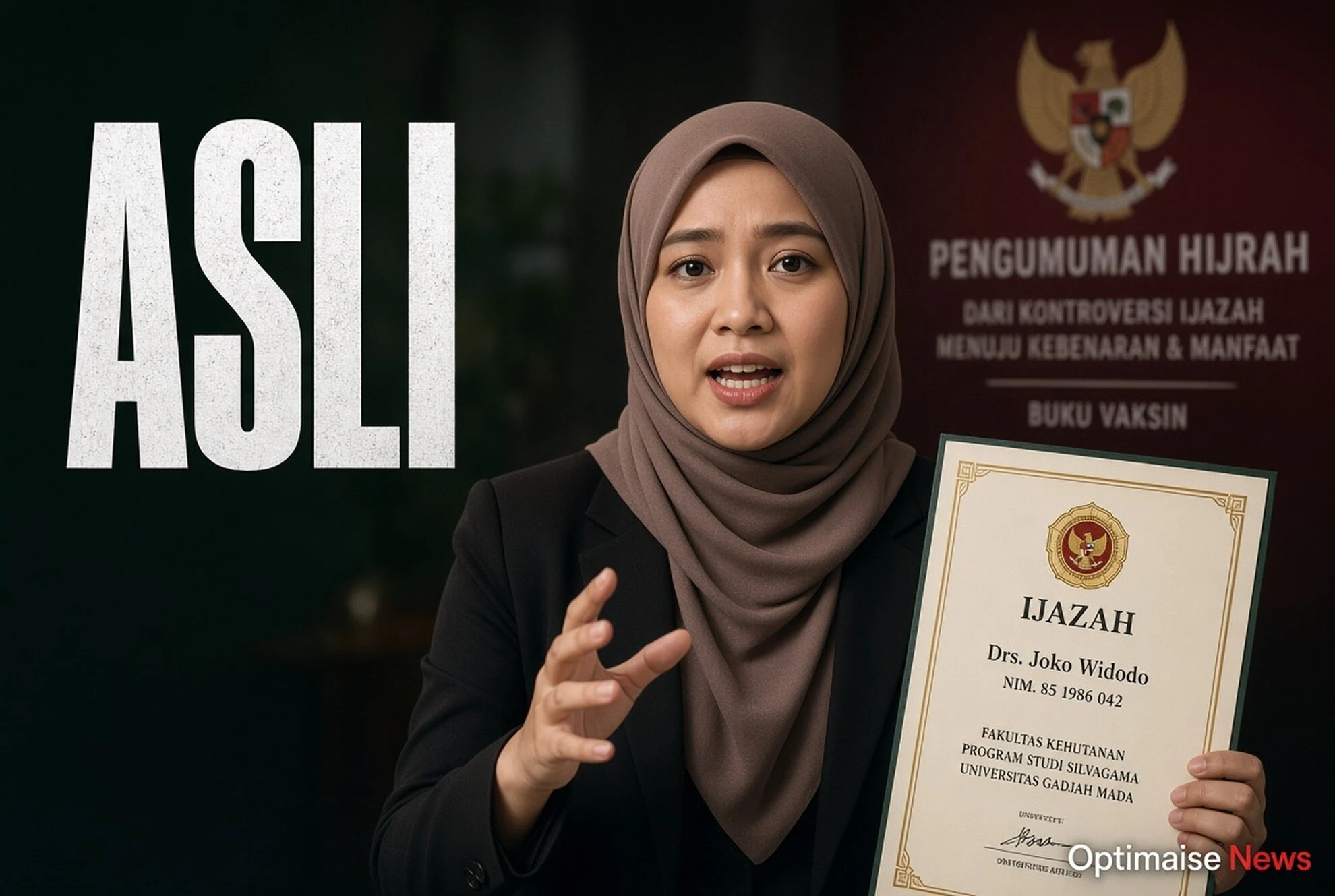Kontroversi Ijazah Joko Widodo UGM Pastikan Asli