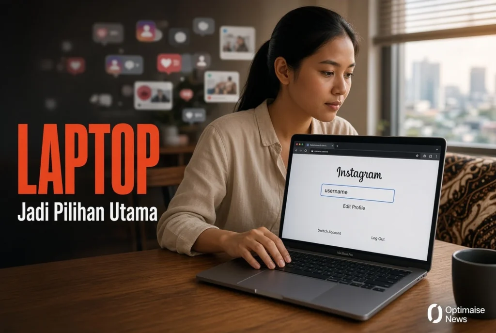 Laptop Jadi Pilihan Utama Nonaktifkan Instagram Permanen 2025