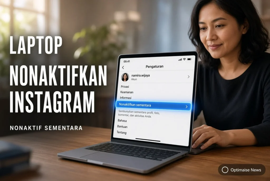 Laptop Nonaktifkan Instagram Sementara Lewat Browser