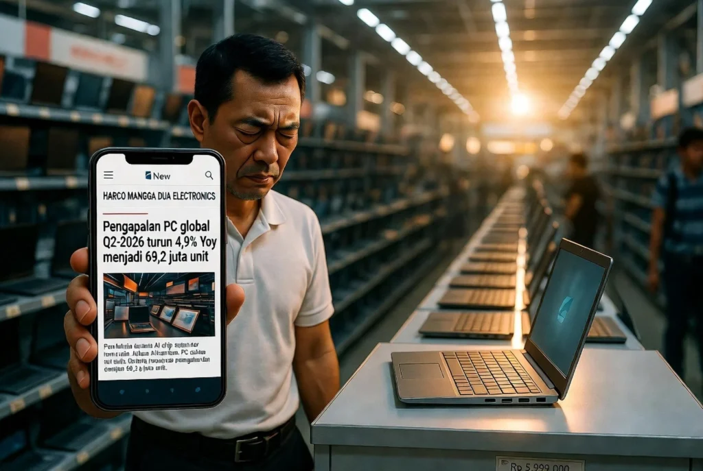 Laptop Tak Laku 2026, Pedagang Miris Akibat AI Picu Kelangkaan Chip