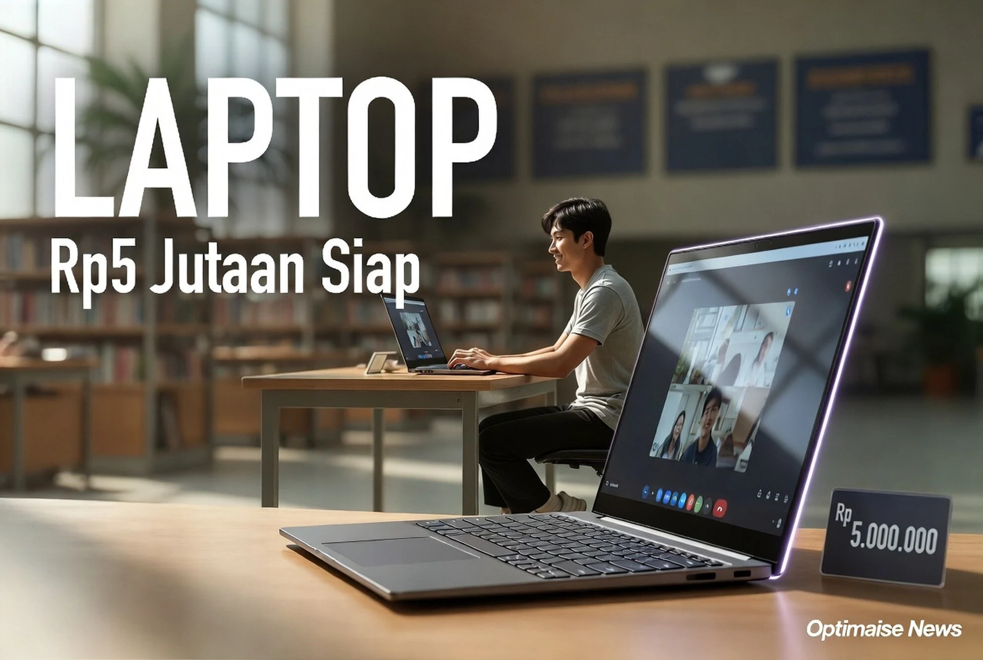 Laptop Tipis Rp5 Jutaan Siap Multitasking Kuliah & Skripsi