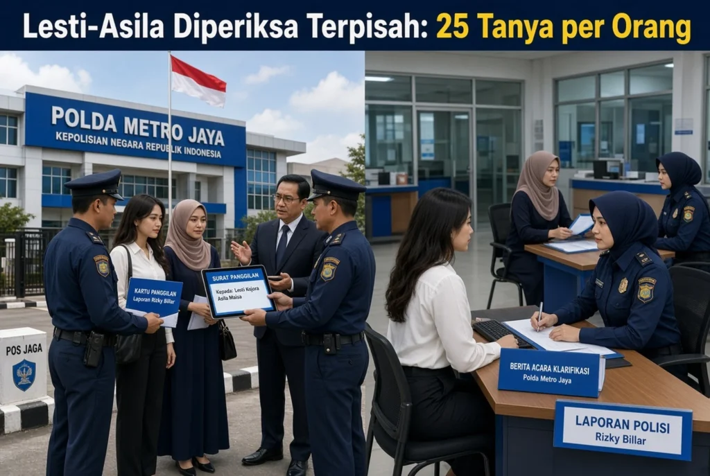 Konteks laporan Billar dan fokus penyidik pada enam akun