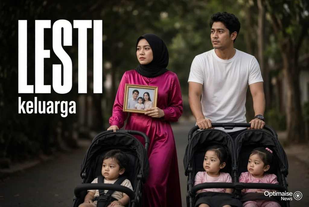 Lesti-Billar Dorong Dua Stroller, 3 Anak Komplek Teduh