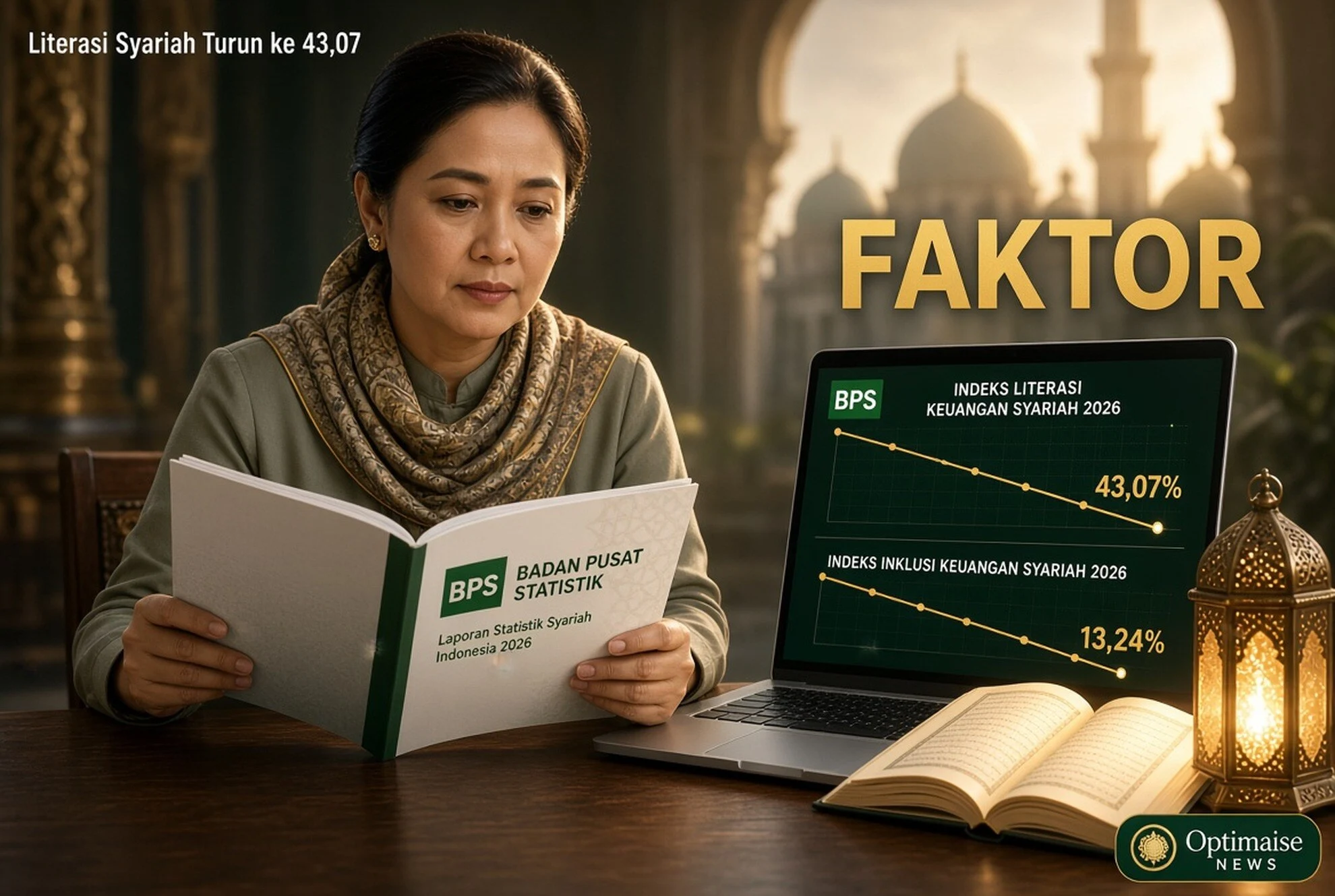 Literasi Syariah Turun ke 43,07 Persen di 2026, BPS Klaim Faktor