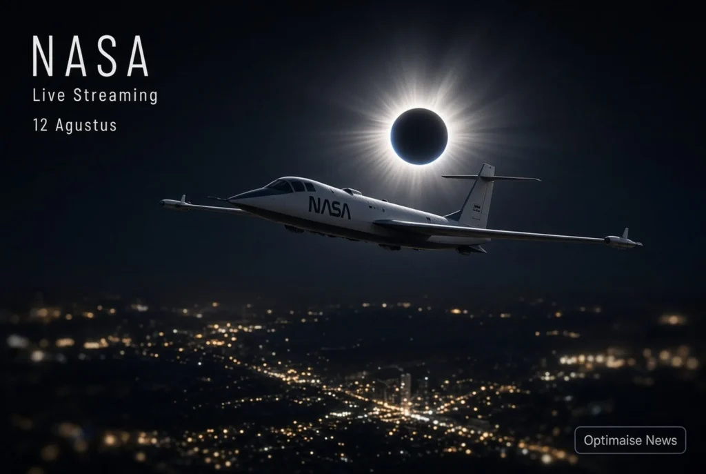 Live Streaming GMT 12 Agustus 2026: Mulai 00.15 WIB via NASA