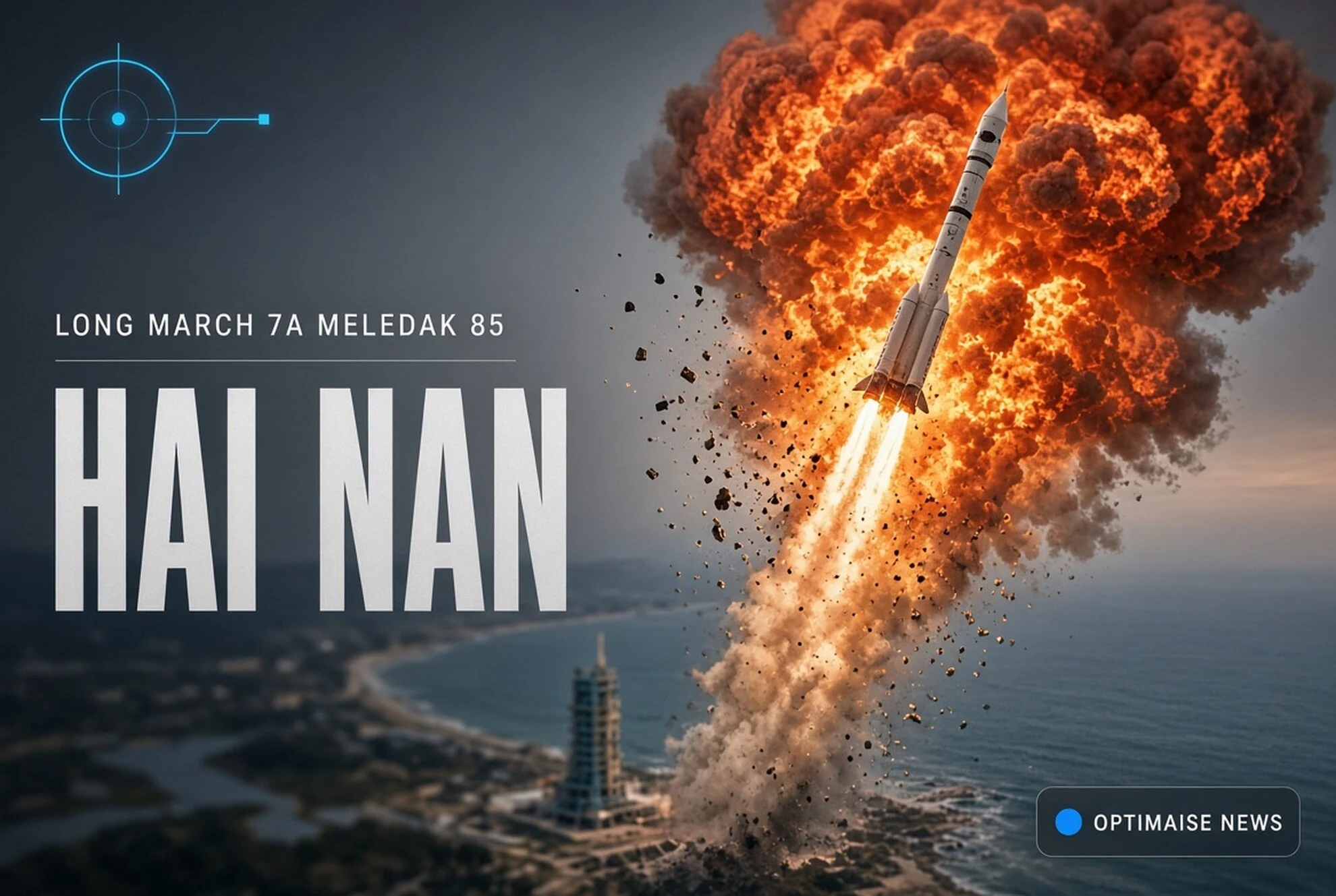 Long March 7A Meledak 85 Detik Usai Lepas Landas di Hainan