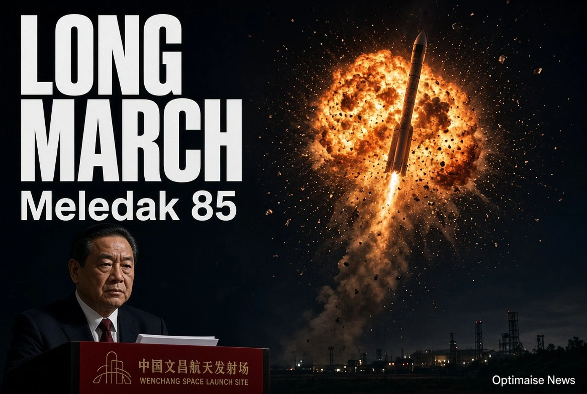 Long March 7A Meledak 85 Detik di Wenchang, ChinaSat-4B Gagal