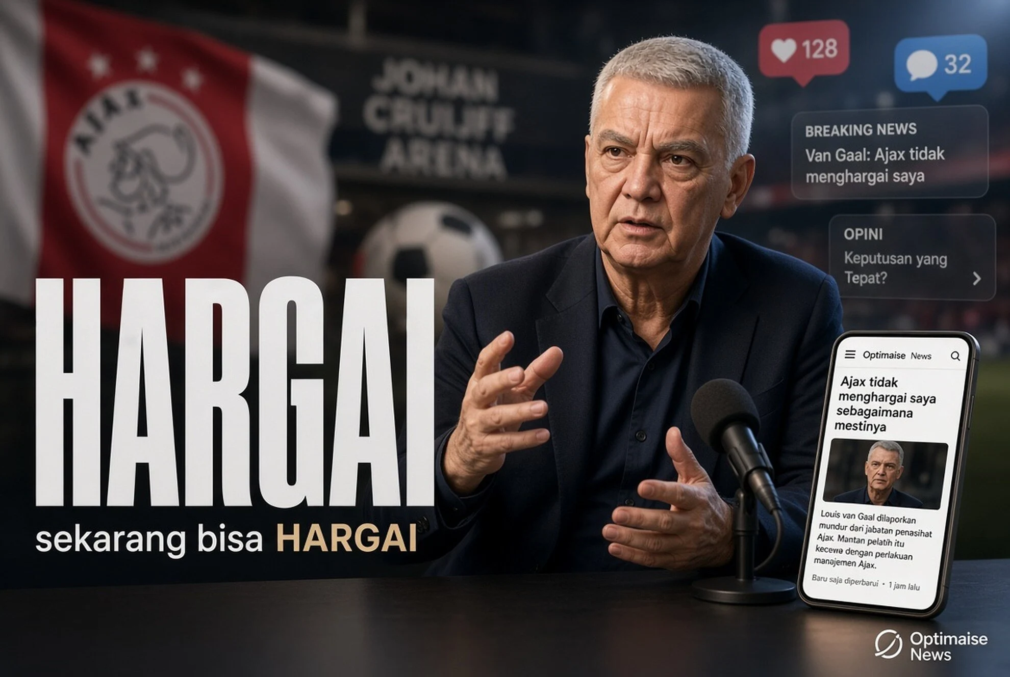 Louis van Gaal undur dari Ajax usai birokrasi 16 orang tak hargai