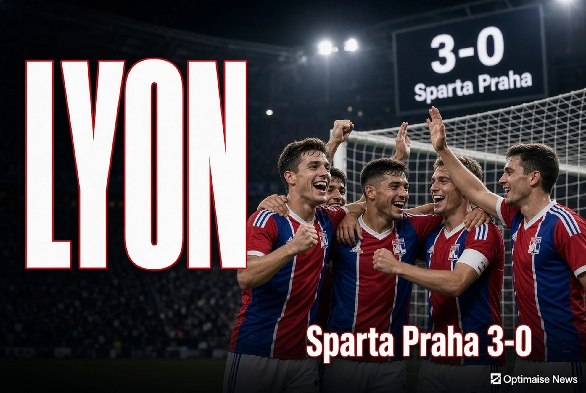 Lyon vs Sparta Praha 3-0, Lolos Play-off Agregat 4-2