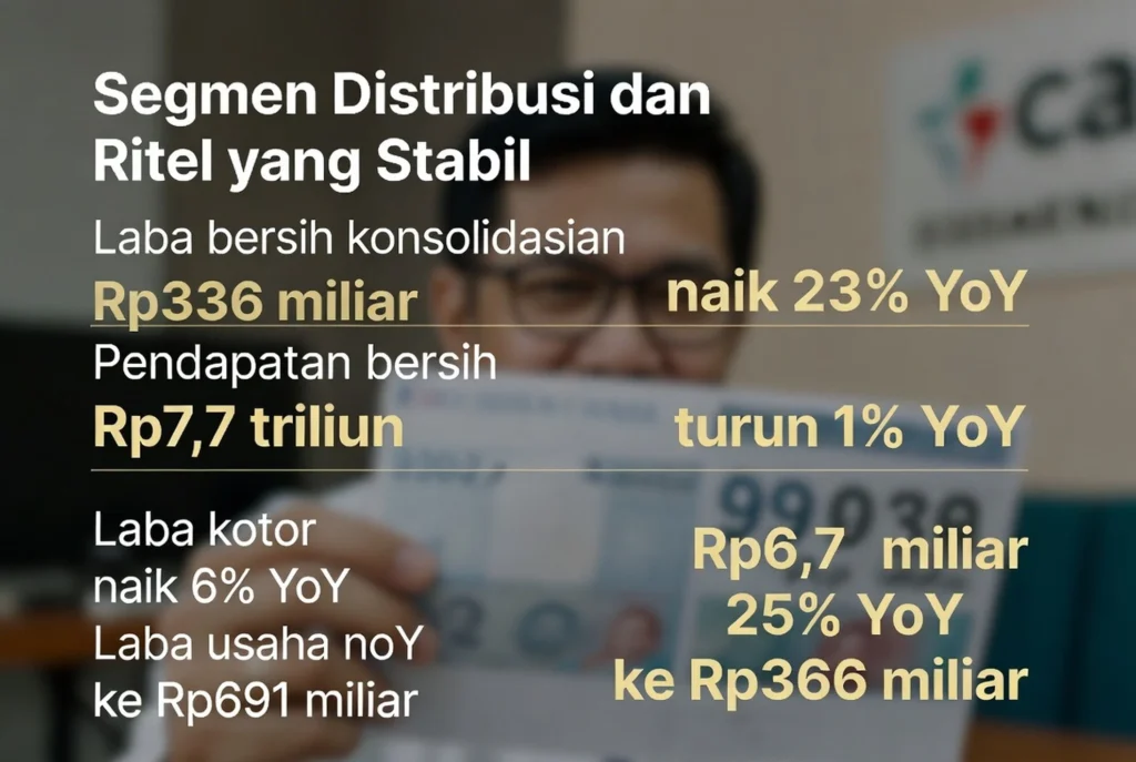 Segmen Distribusi dan Ritel yang Stabil